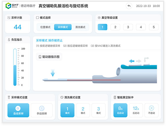 助力德邁特真空輔助乳腺活檢與旋切系統UIUE設計-藍藍設計