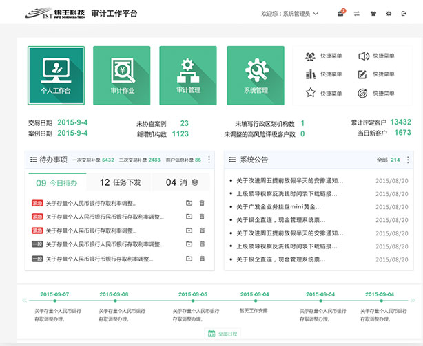 銀豐新融審計監控管理平臺銀豐審計反洗錢平臺設計