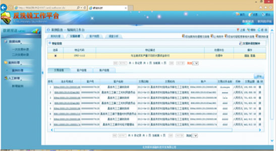 銀豐新融審計監控管理平臺銀豐審計反洗錢平臺設計